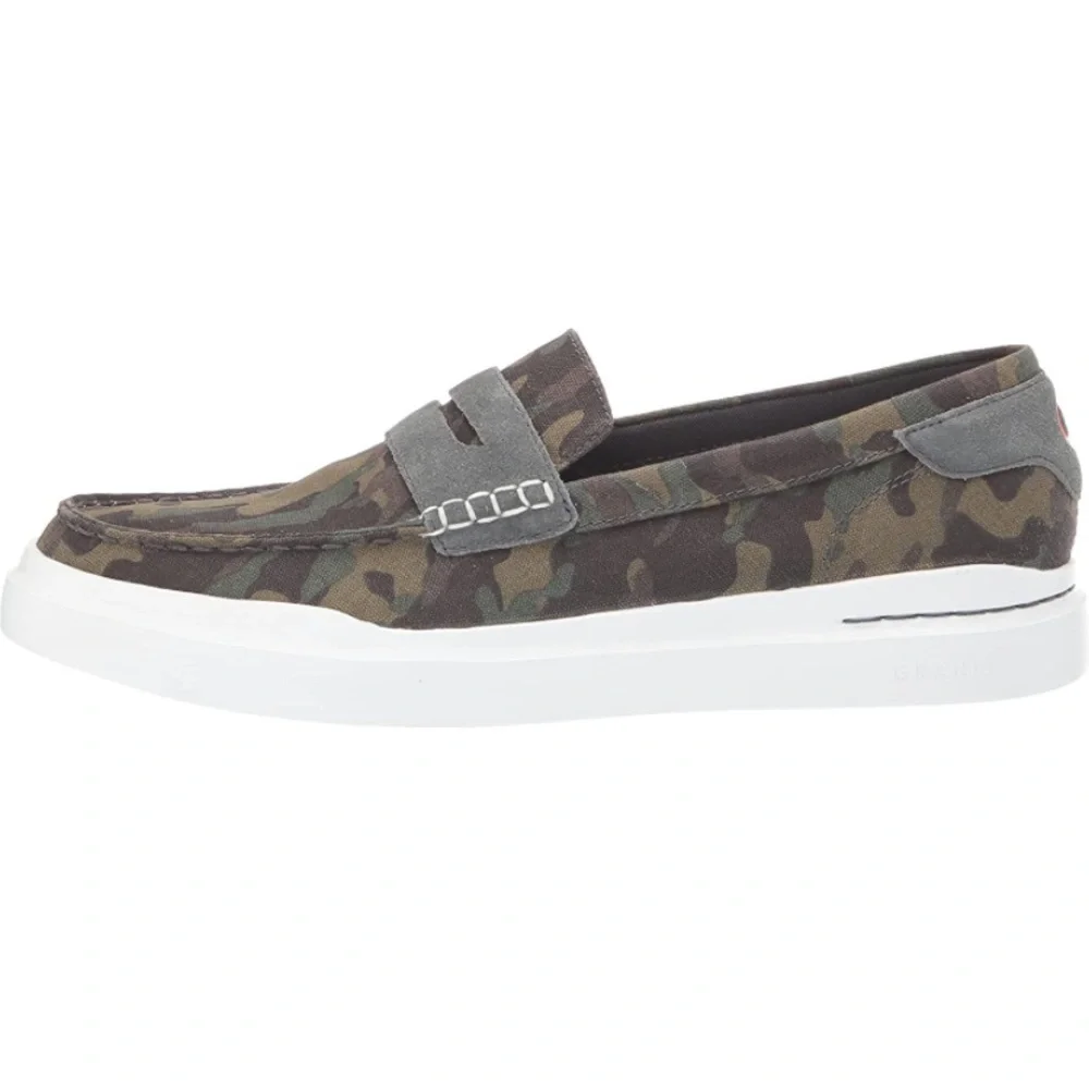 Cole Haan Men's Grandpro Rally Canvas Penny Loafer CAMO/ GRAY Sneaker size 10.5 - Picture 6 of 7